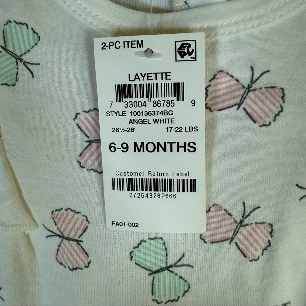 π¦Baby Layette 2-Piece Set β 6β9 Months β NWT π - Picture 6 of 6